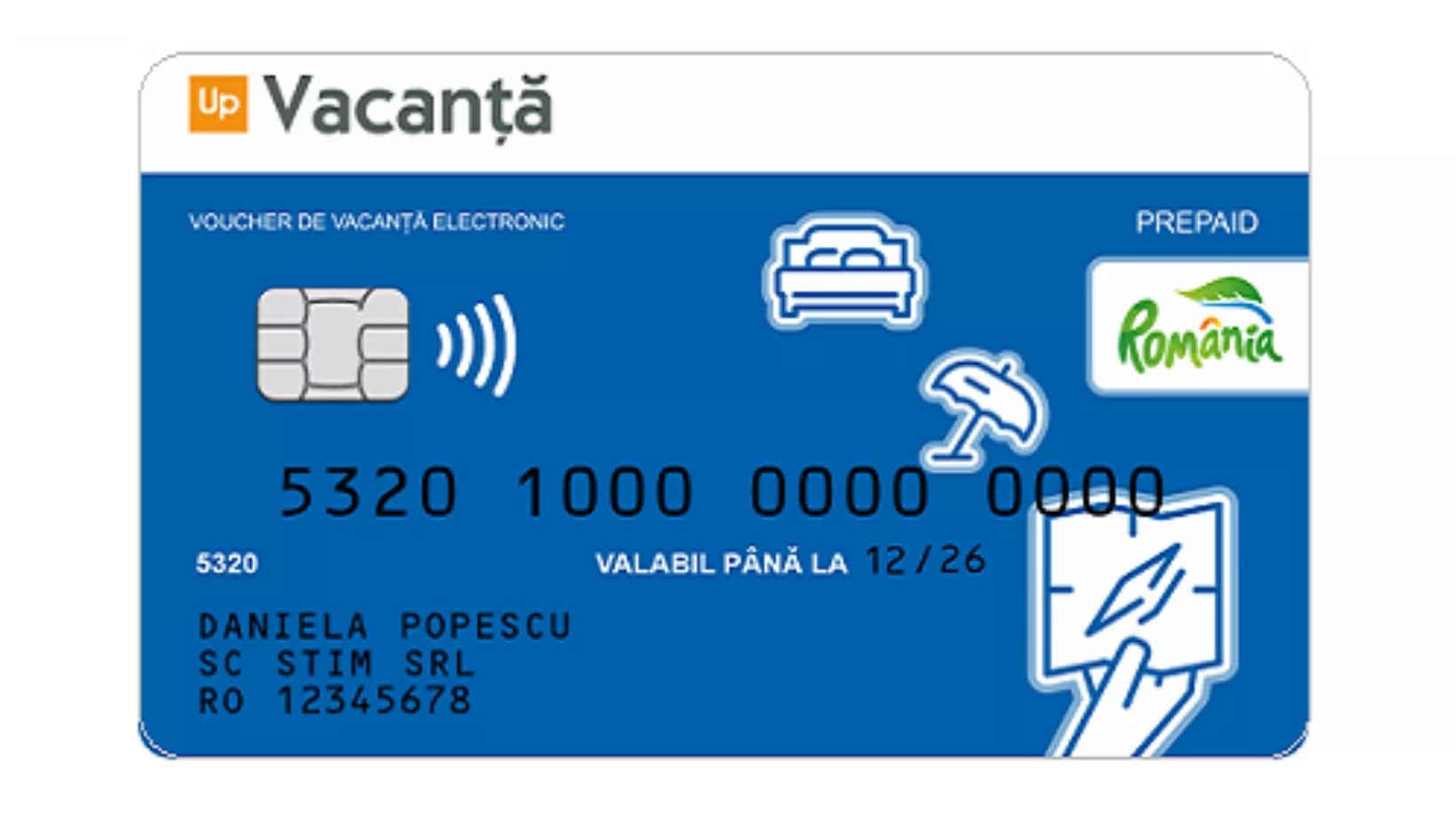 Card de vacanta Cheque (Up)